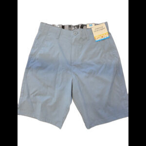 NWT Iron Co Mens Shorts Size 30 Stretch Tech Fabric Gulp Blue NEW Casual